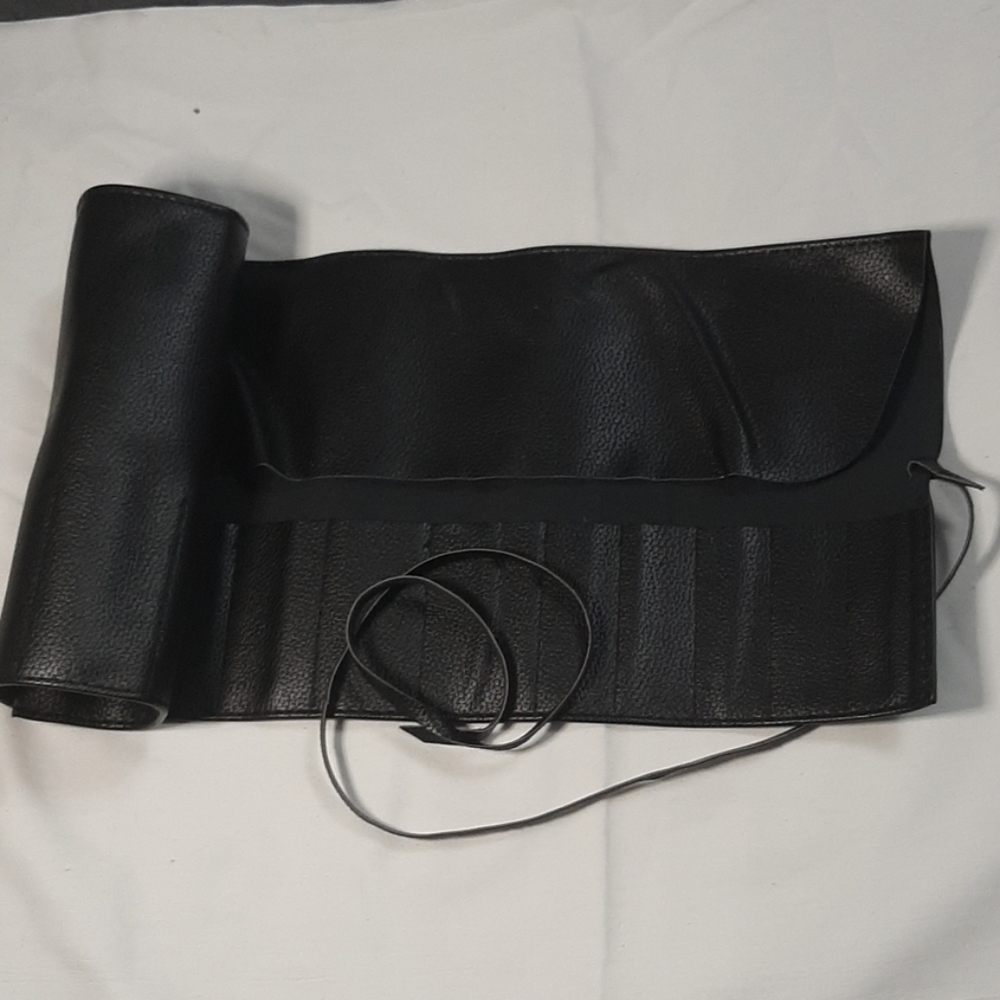 Faux Leather Brush Roll